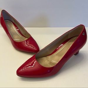 Vionic Madison Mia Patent Size US 7 M EU 38 Women's Leather Orthotic Pump Cherry